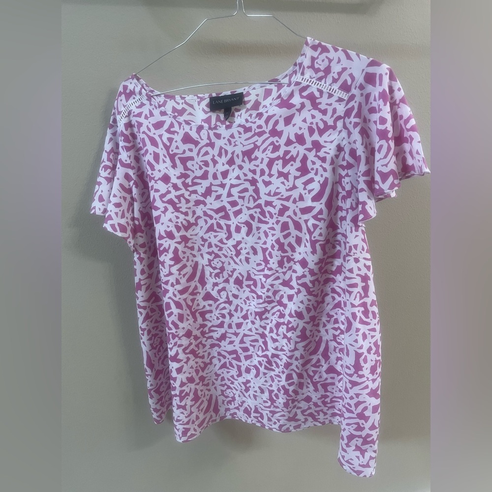 Women’s purple patterned blouse